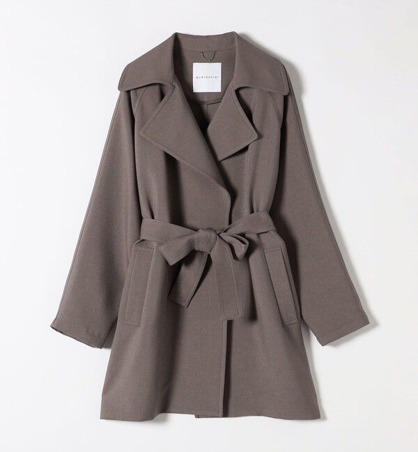 quaranciel「quaranciel:〈洗濯機可能〉ダブルクロス ハーフ トレンチ ジャケット コート」|トレンチコート|