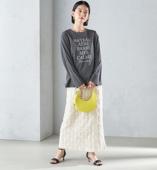 SHIPS for women「リボン レース タイト スカート 24SS ◇」|スカート|