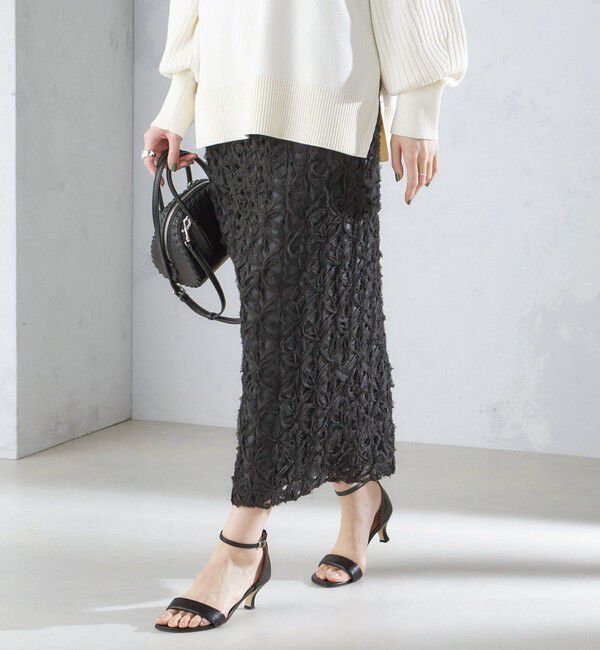 SHIPS for women「リボン レース タイト スカート 24SS ◇」|スカート|