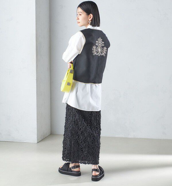 SHIPS for women「リボン レース タイト スカート 24SS ◇」|スカート|