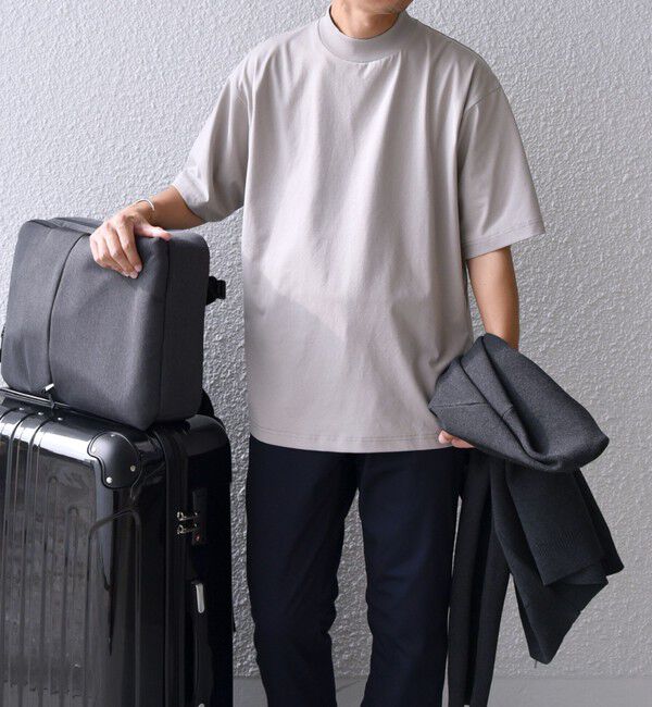 SHIPS any「SHIPS any:〈接触冷感/遮熱/UVカット機能等〉サマーファンクション モックネック Tシャツ 25SS◇」|Tシャツ・カットソー|