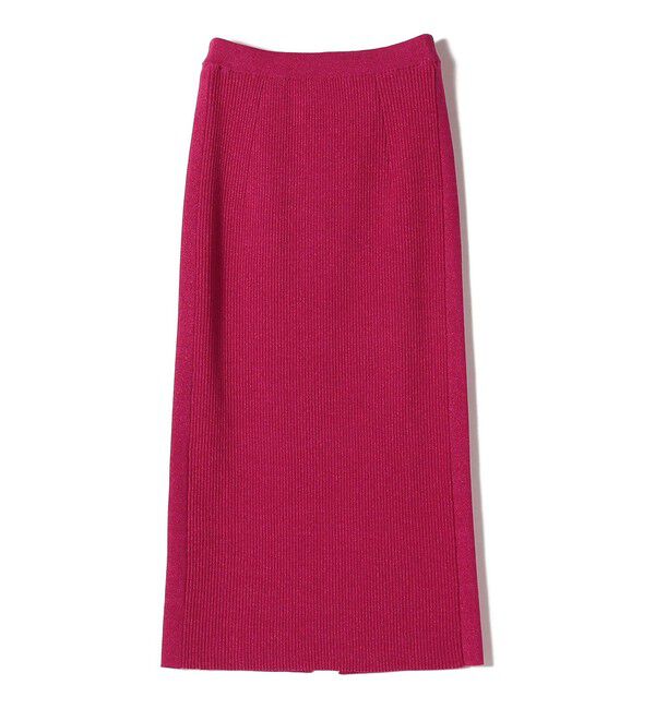 SHIPS for women「【WEB限定】〈手洗い可能〉ラメ リブ ニット スカート」|スカート|