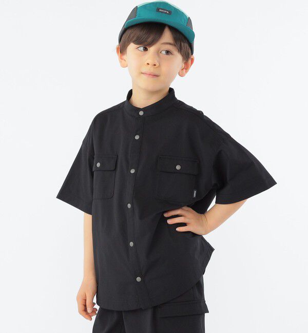 SHIPS KIDS「SHIPS KIDS:100～130cm /〈UVカット/吸水速乾〉ドライタッチ シャツ」|シャツ・ブラウス|