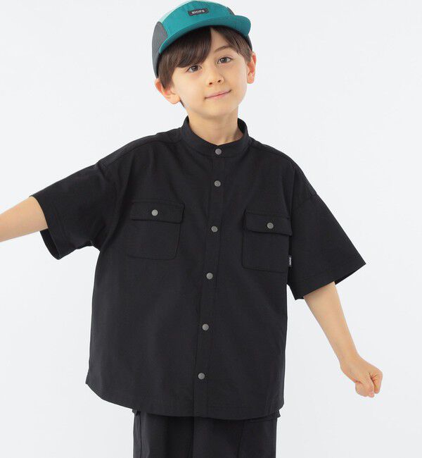 SHIPS KIDS「SHIPS KIDS:100～130cm /〈UVカット/吸水速乾〉ドライタッチ シャツ」|シャツ・ブラウス|
