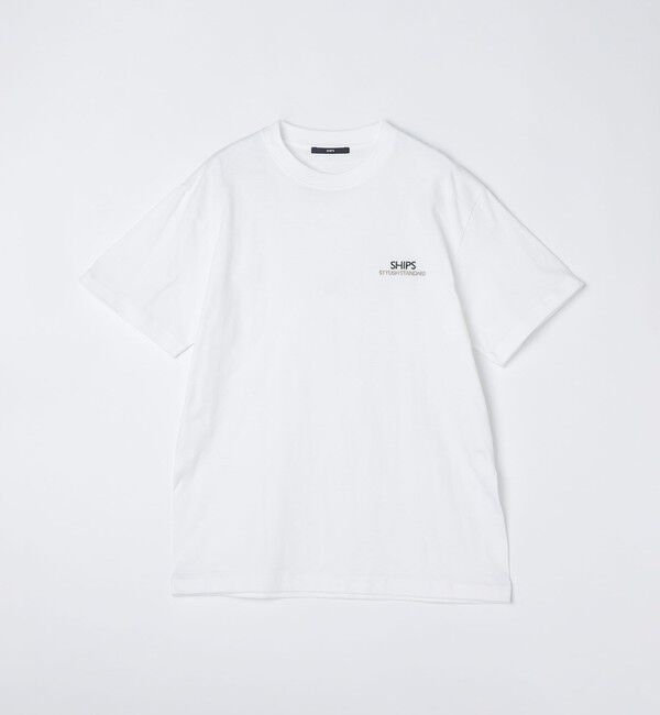 SHIPS「【WEB限定】SHIPS: STYLISH STANDARD ロゴ 刺繍 Tシャツ」|Tシャツ・カットソー|