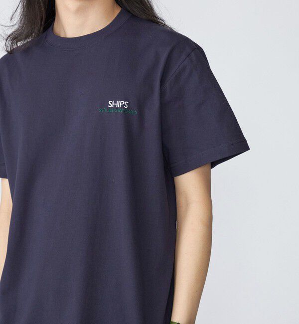 SHIPS「【WEB限定】SHIPS: STYLISH STANDARD ロゴ 刺繍 Tシャツ」|Tシャツ・カットソー|