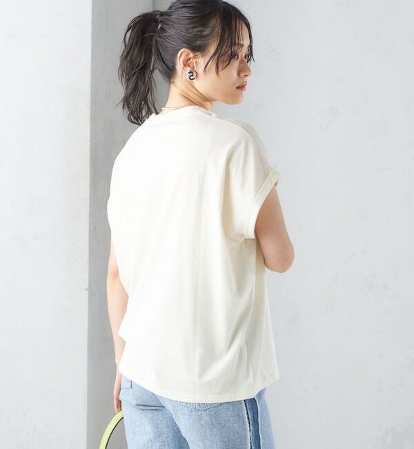 SHIPS for women「ローズペトール 半袖 プリント TEE」|Tシャツ・カットソー|