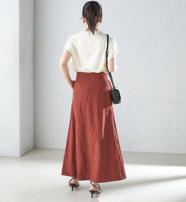 SHIPS for women「〈手洗い可能〉麻混 フレア マキシ スカート 」|スカート|