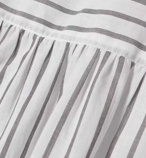 quaranciel「quaranciel:〈手洗い可能〉コットン フリルネック フレアスリーブ ブラウス」|シャツ・ブラウス|