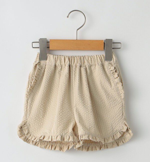 SHIPS KIDS「SHIPS KIDS:80～90cm /〈吸水速乾〉フリル ショート パンツ」|その他|ベージュ