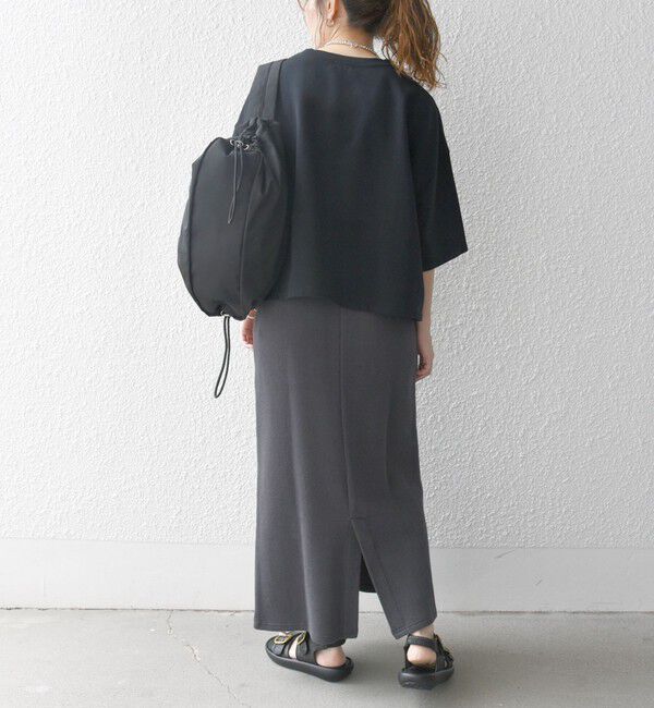 SHIPS any「SHIPS any:〈洗濯機可能〉インレイ ハーフスリーブ ショートTEE」|Tシャツ・カットソー|