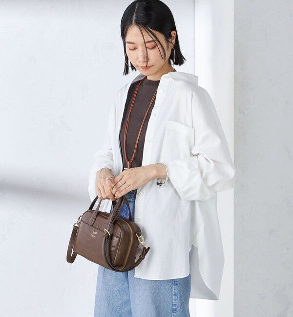 SHIPS for women「〈洗濯機可能〉ピンオックス 刺繍 オーバー シャツ」|シャツ・ブラウス|