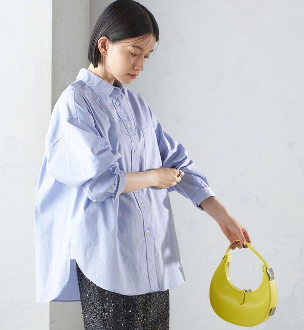 SHIPS for women「〈洗濯機可能〉ピンオックス 刺繍 オーバー シャツ」|シャツ・ブラウス|