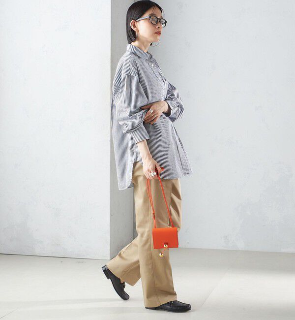 SHIPS for women「〈洗濯機可能〉ピンオックス 刺繍 オーバー シャツ」|シャツ・ブラウス|