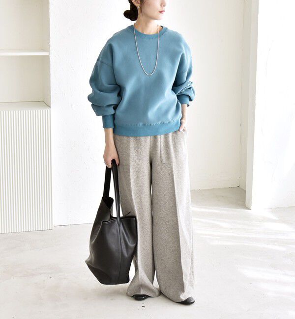 quaranciel「《一部追加予約》quaranciel:〈洗濯機可能〉ポンチ ベーシック コンパクト スウェット」|スウェット・ジャージ|