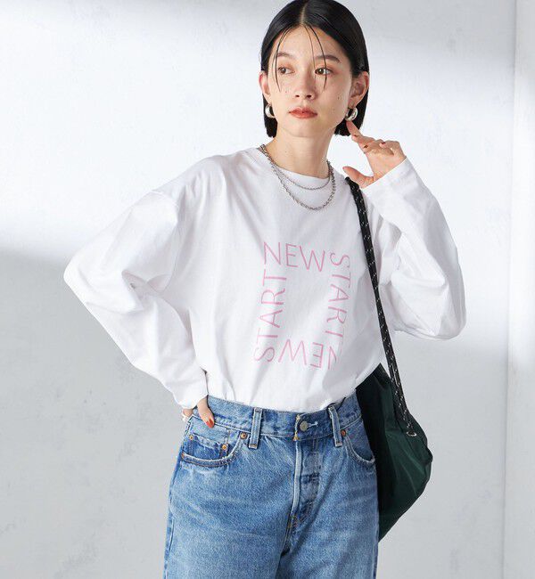 SHIPS for women「【SHIPS別注】Champion: ロング スリーブ TEE」|Tシャツ・カットソー|