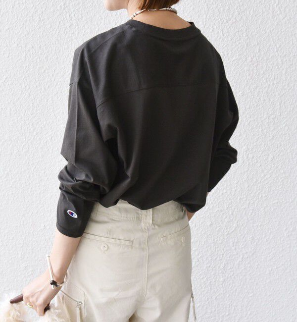 SHIPS for women「【SHIPS別注】Champion: ロング スリーブ TEE」|Tシャツ・カットソー|