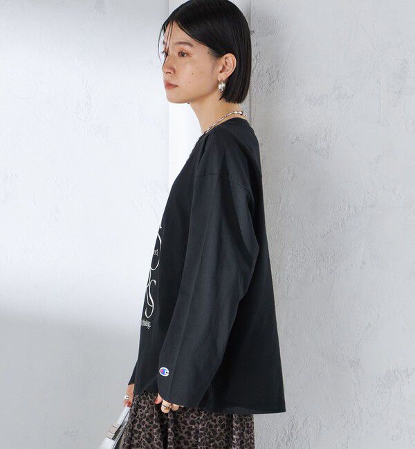 SHIPS for women「【SHIPS別注】Champion: ロング スリーブ TEE」|Tシャツ・カットソー|