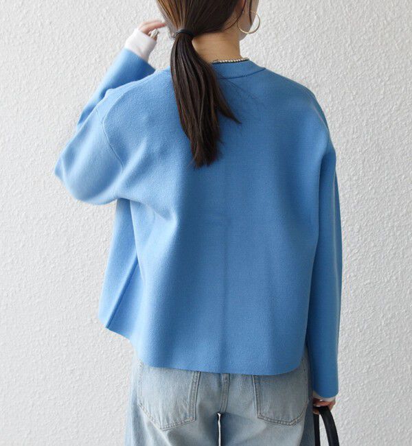 SHIPS any「《一部追加予約》SHIPS any: ミラノリブ ノーカラー ニット ジャケット カーディガン」|カーディガン|