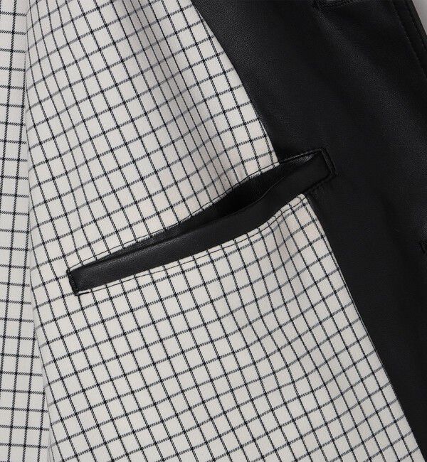 SHIPS「BENCH MARKING SHIRT: 合成皮革 カーコート」|ブルゾン・スタジャン|