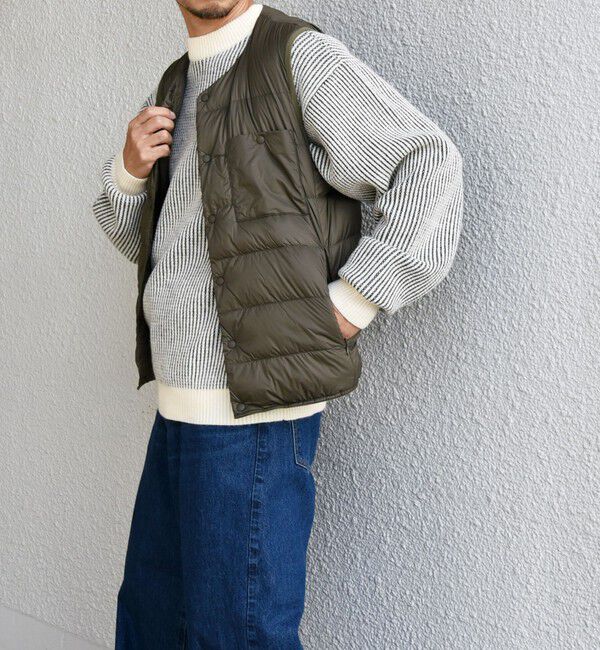 SHIPS any「【WEB限定】SHIPS any: ナイロン ダウン ミックス 中綿 インナー ベスト◇」|ダウンベスト・ベスト|