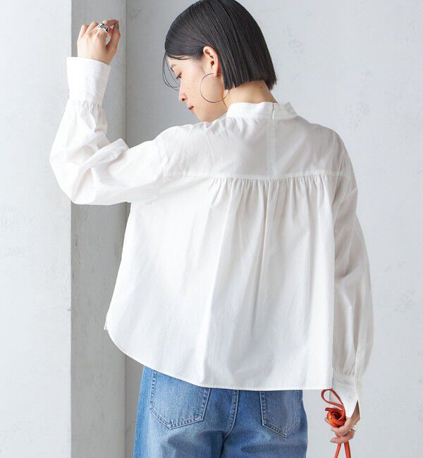 SHIPS for women「〈手洗い可能〉ブロード ボウタイ ブラウス」|シャツ・ブラウス|