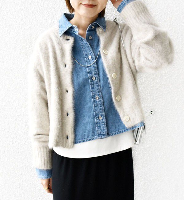 SHIPS for women「〈手洗い可能〉 FOX クルーネック カーディガン」|カーディガン|