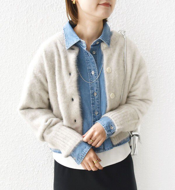 SHIPS for women「〈手洗い可能〉 FOX クルーネック カーディガン」|カーディガン|