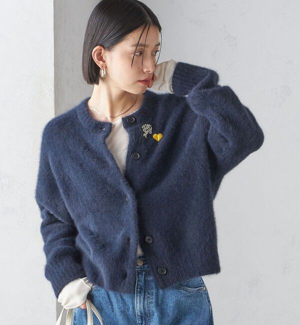 SHIPS for women「〈手洗い可能〉 FOX クルーネック カーディガン」|カーディガン|