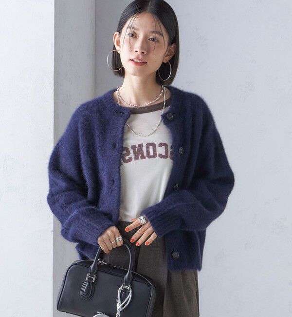 SHIPS for women「〈手洗い可能〉 FOX クルーネック カーディガン」|カーディガン|