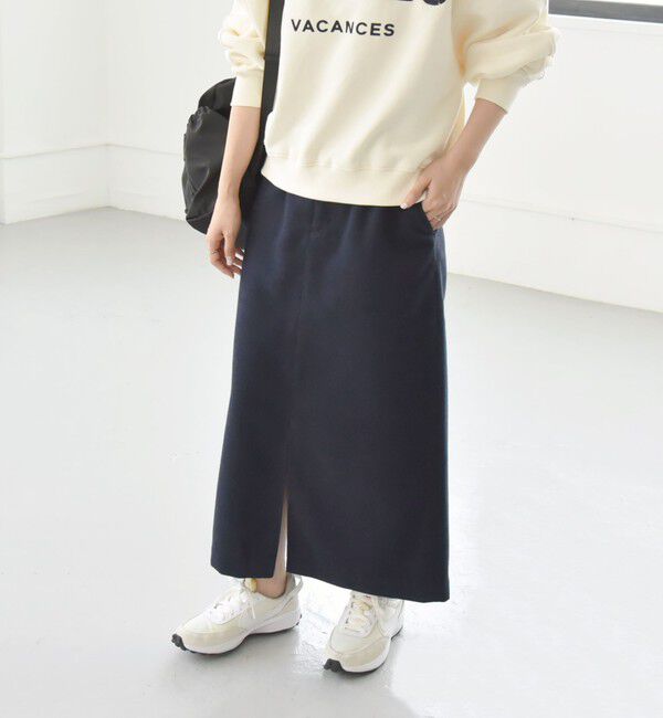 quaranciel「quaranciel:〈洗濯機可能〉ポリエステル サージ タイト スカート」|スカート|