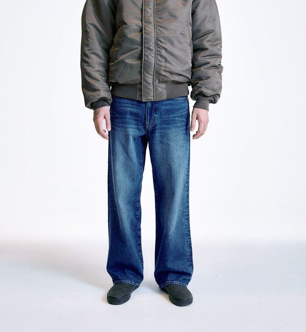 SHIPS「City Ambient Products: 12オンス ストレート バギー デニム パンツ」|デニム|
