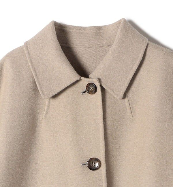 SHIPS for women「SHIPS Primary Navy Label:メルトン リバー ステンカラー コート」|ステンカラーコート|