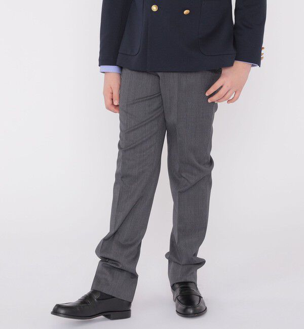 SHIPS KIDS「SHIPS KIDS:140～160cm /〈洗濯機可能〉ウォッシャブル ロング パンツ」|その他|グレー