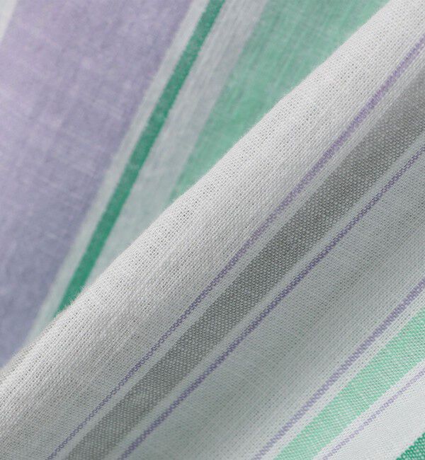 SHIPS any「SHIPS any: BEZ TEXTILE マルチカラー ストライプ / ソリッド  スタンドカラー シャツ◇」|シャツ・ブラウス|