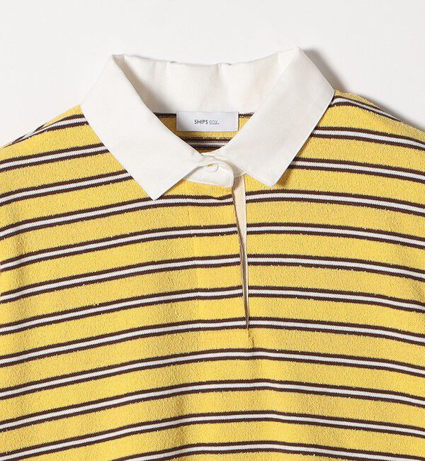 SHIPS any「SHIPS any:〈洗濯機可能〉パイル ボーダー ラガーTEE」|Tシャツ・カットソー|