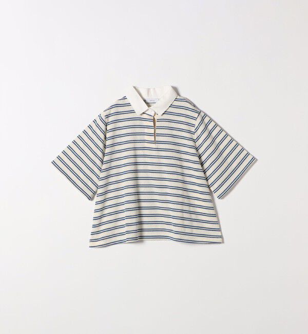 SHIPS any「SHIPS any:〈洗濯機可能〉パイル ボーダー ラガーTEE」|Tシャツ・カットソー|