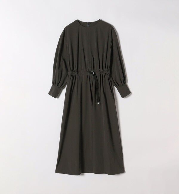 SHIPS any「SHIPS any:〈洗濯機可能〉タイプライター ベルト ギャザー ロング ワンピース」|ワンピース|