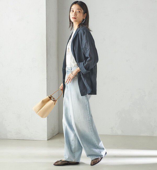 SHIPS for women「〈手洗い可能〉ラミー 4 シアー ジャケット」|テーラードジャケット|