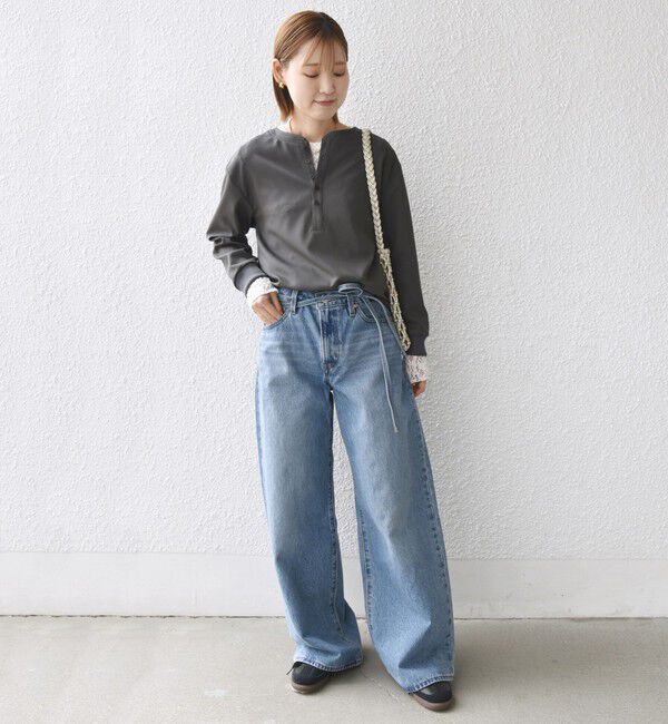 SHIPS for women「〈手洗い可能〉前後 2WAY ジョーゼット 袖リブ プルオーバー」|シャツ・ブラウス|