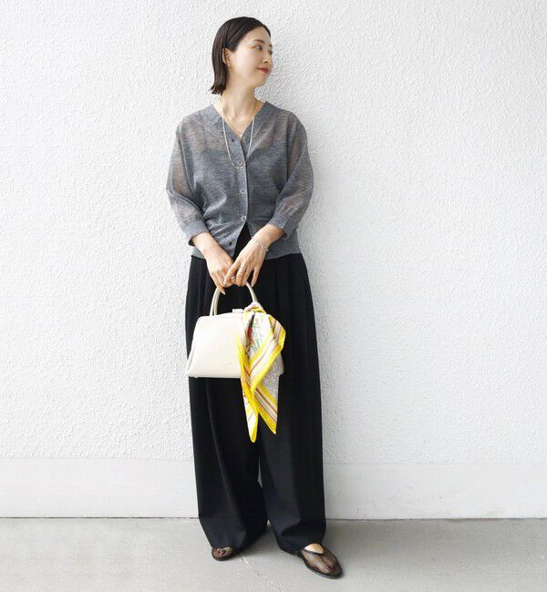 SHIPS for women「〈手洗い可能〉ラミー混 シアー カーディガン」|カーディガン|