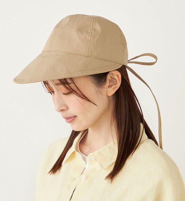 SHIPS Colors 「SHIPS Colors:〈手洗い可能〉UVカット ワイド キャップ◇」|キャップ・キャスケット|ベージュ