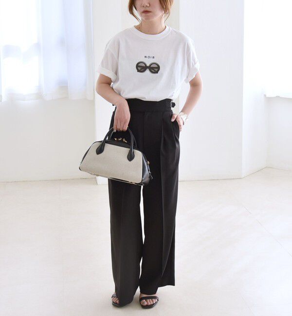 quaranciel「quaranciel:〈洗濯機可能〉ウーステッド ハイウエスト グルカ ワイド パンツ」|その他|