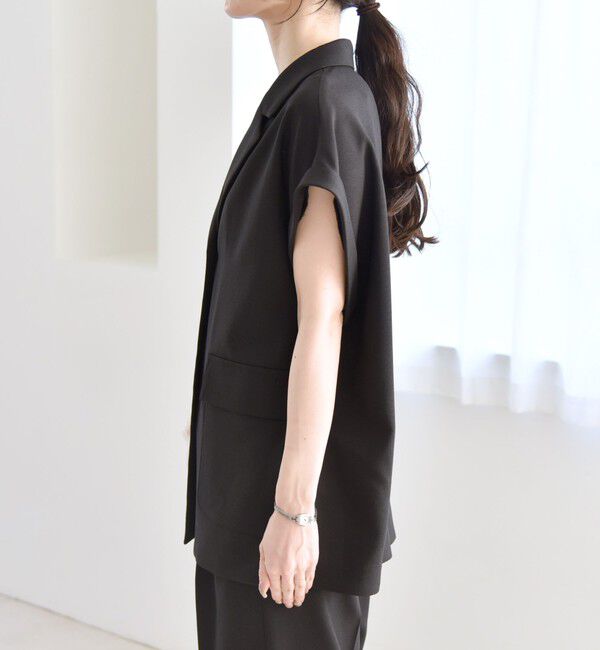 quaranciel「quaranciel: ウーステッド フレンチスリーブ テーラード ジレ ジャケット」|その他|