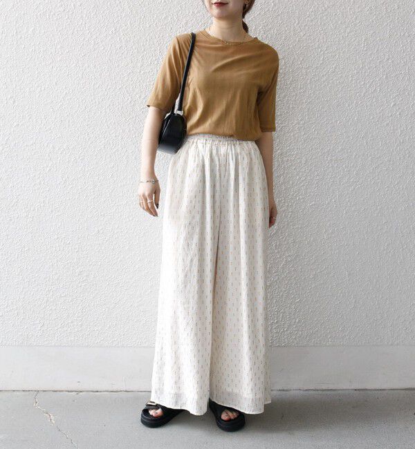 SHIPS any「SHIPS any:〈洗濯機可能〉ラメ ドビー ギャザー ワイド パンツ」|その他|