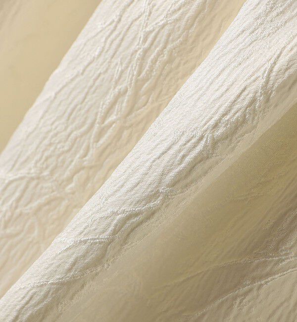 SHIPS any「SHIPS any:〈洗濯機可能〉サテン ジャカード ノースリ ペプラム リボン ブラウス」|シャツ・ブラウス|