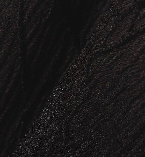 SHIPS any「SHIPS any:〈洗濯機可能〉サテン ジャカード ノースリ ペプラム リボン ブラウス」|シャツ・ブラウス|