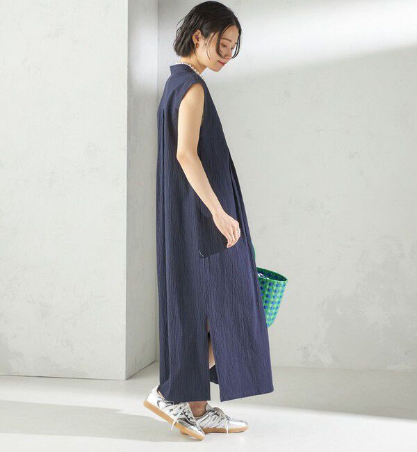 SHIPS for women「〈手洗い可能〉ACAR リップル タック ワンピース」|ワンピース|