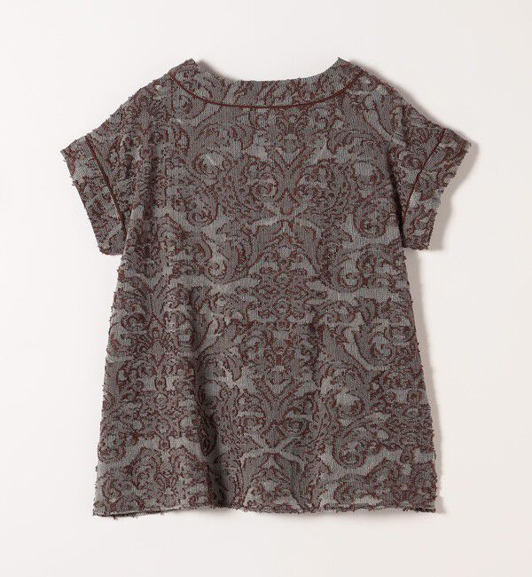 SHIPS any「SHIPS any:〈手洗い可能〉メッシュ ジャカード カフタン スキッパー ブラウス」|シャツ・ブラウス|