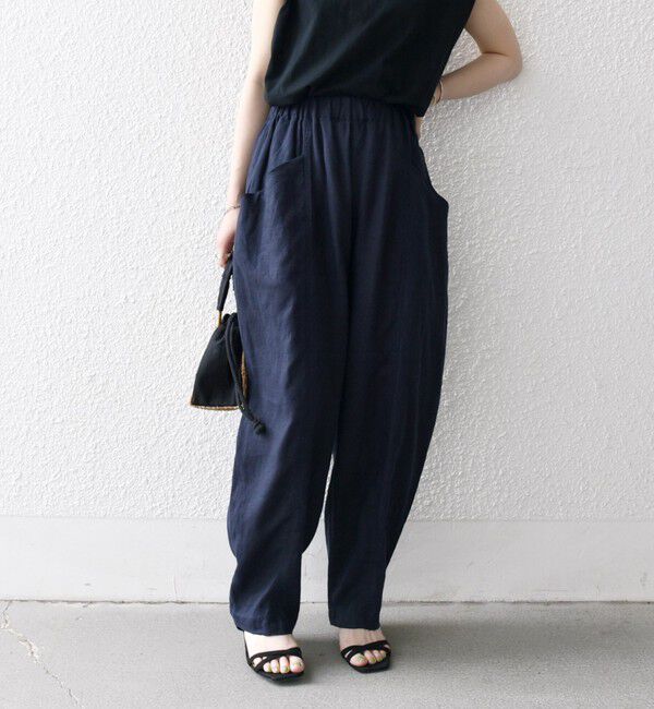 SHIPS any「SHIPS any:〈洗濯機可能〉ヨーロピアンフラックス リネン コクーン イージー パンツ」|その他|